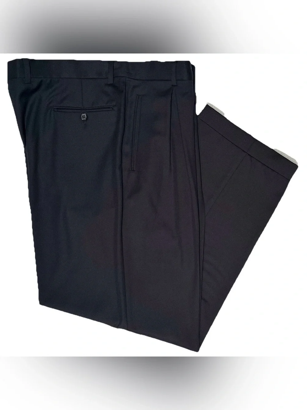 $2495 GIORGIO ARMANI MANI SUIT 46R 46 R DOUBLE BREASTED GABARDINE MIDNIGHT BLUE